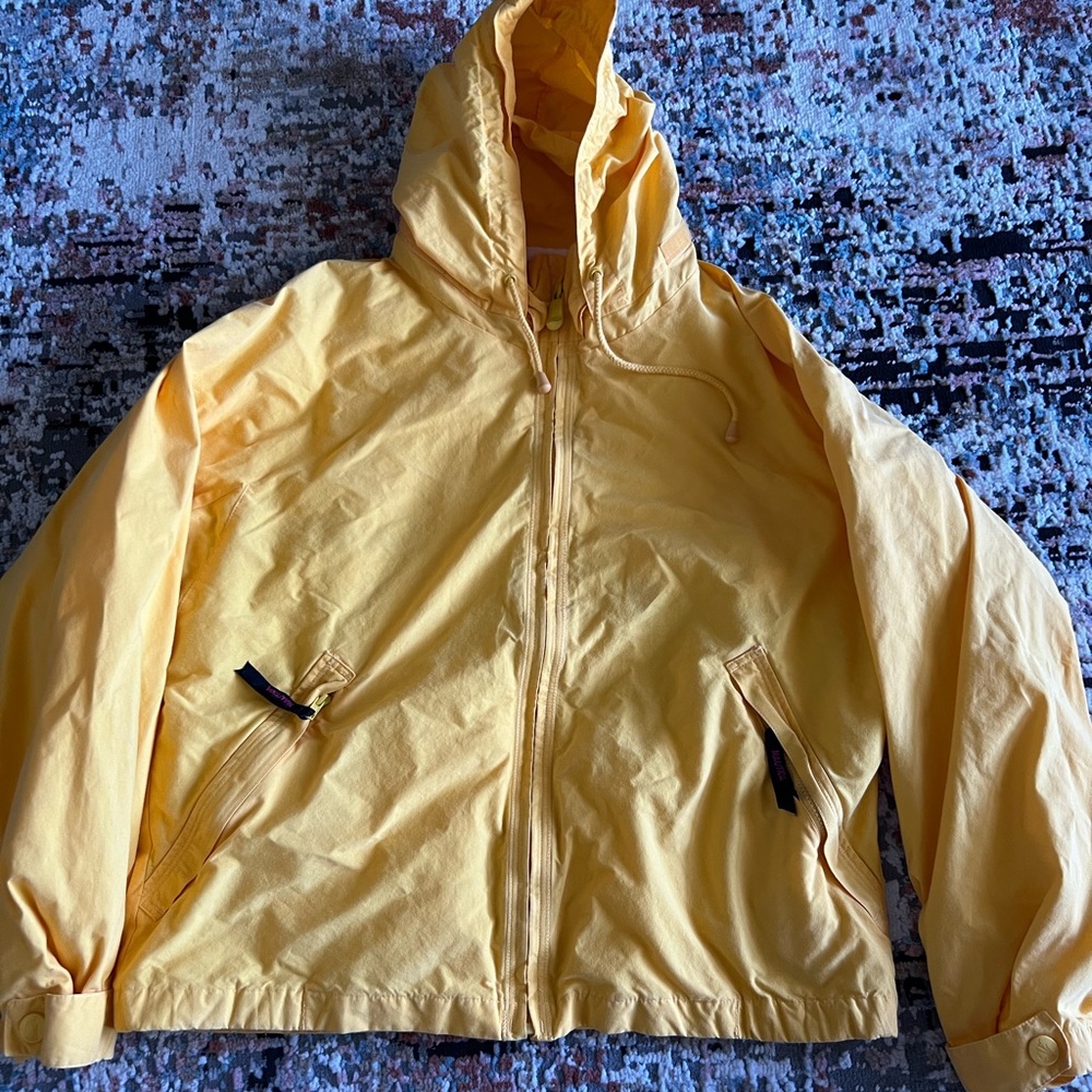 Vintage Nautica Yellow Jacket with Navy Accents